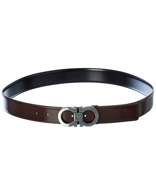 Ferragamo Gancini Reversible & Adjustable Leather Belt