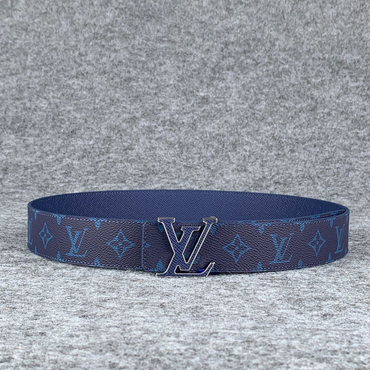LV Initials 40mm Reversible Belt ‘Blue’