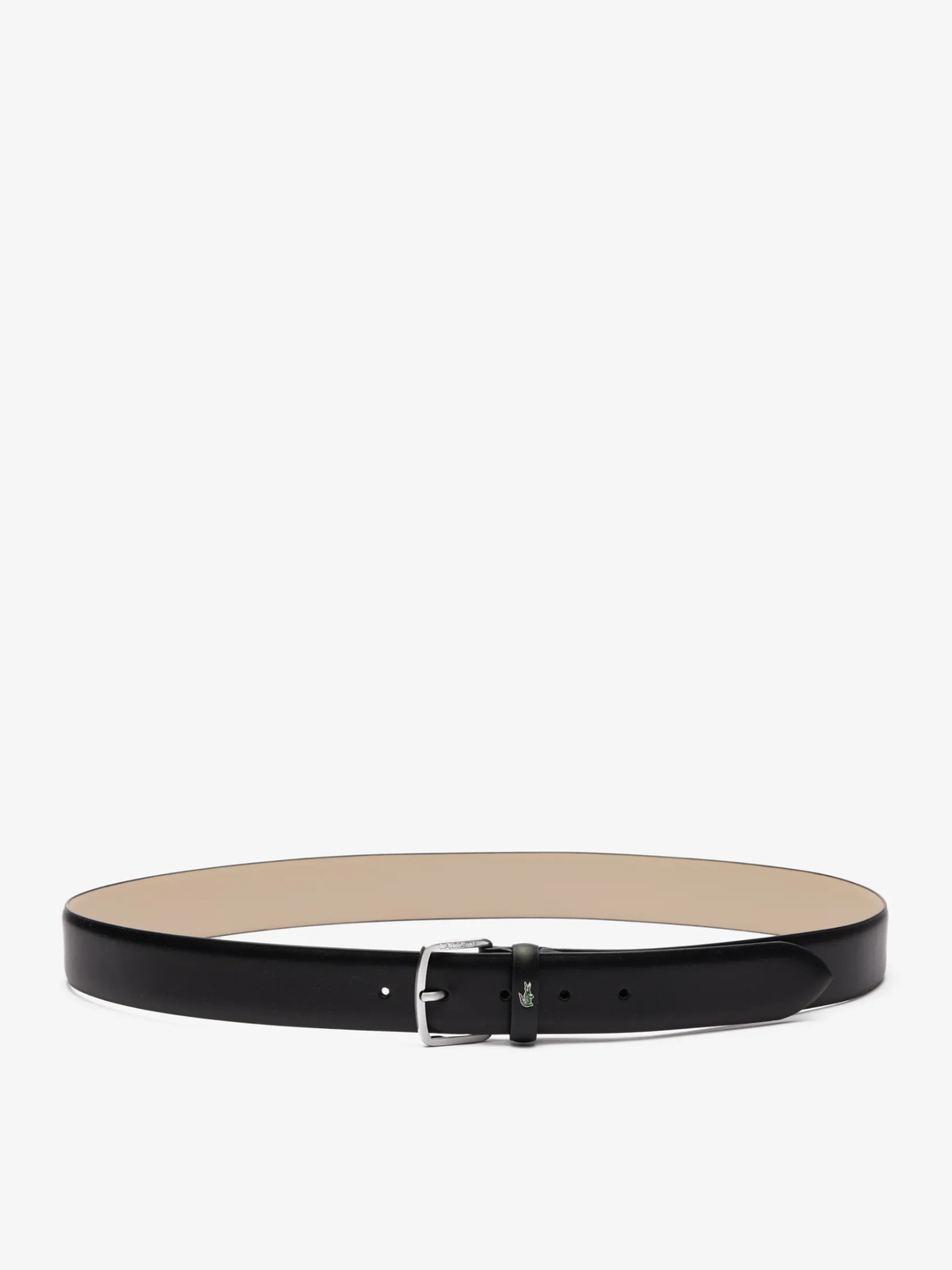 LACOSTE Smooth Leather Belt Black