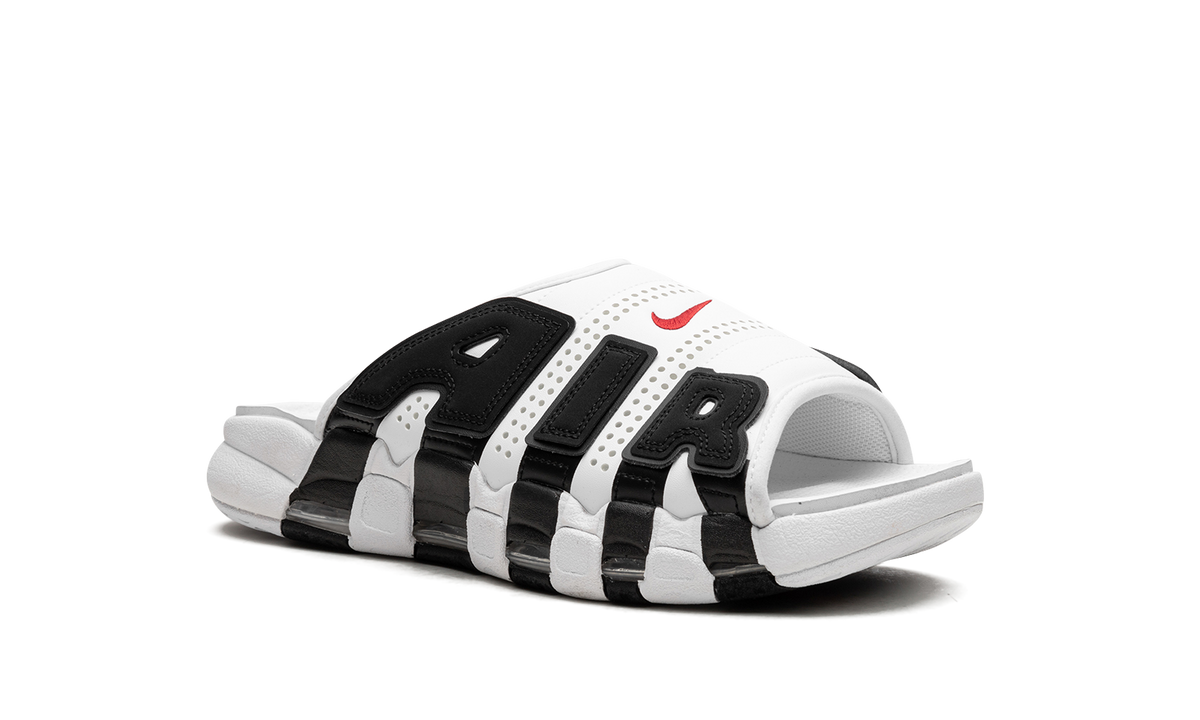 Air More Uptempo Slide NA "White Black Red" FB7815 100