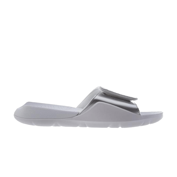 Jordan Hydro 7 Retro Slide White Silver