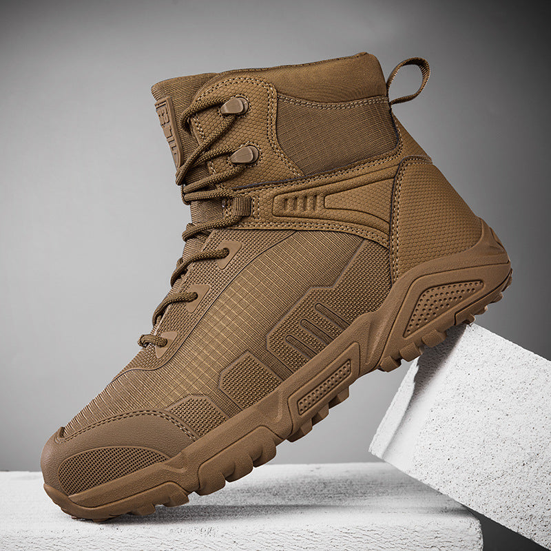 New Arrival: Men's Non-Slip, Wear-Resistant, Mid-Calf, Waterproof Outdoor Adventure, Rescue, Work, and Hiking Boots