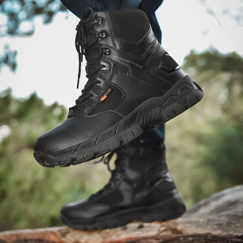 New Cross-Border Plus-Size Outdoor Training Boots, High-Top Tactical Boots, Men's Combat Boots, Desert Boots, and Snow Boots