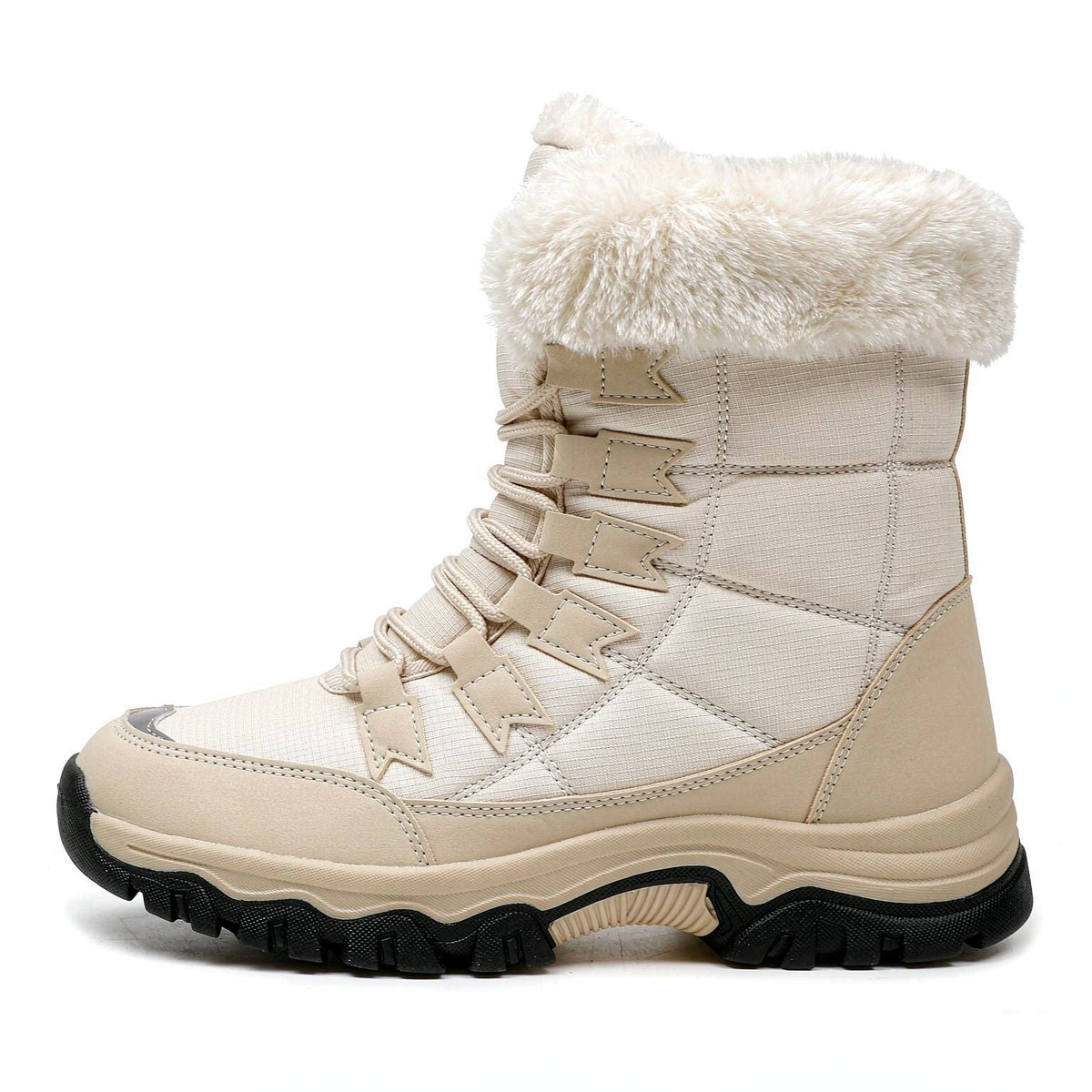 Winter Outdoor High-Top Fleece-Lined Warm Thick-Soled/ Snow Boots - New Fashionable Lightweight Cotton Boots for Women