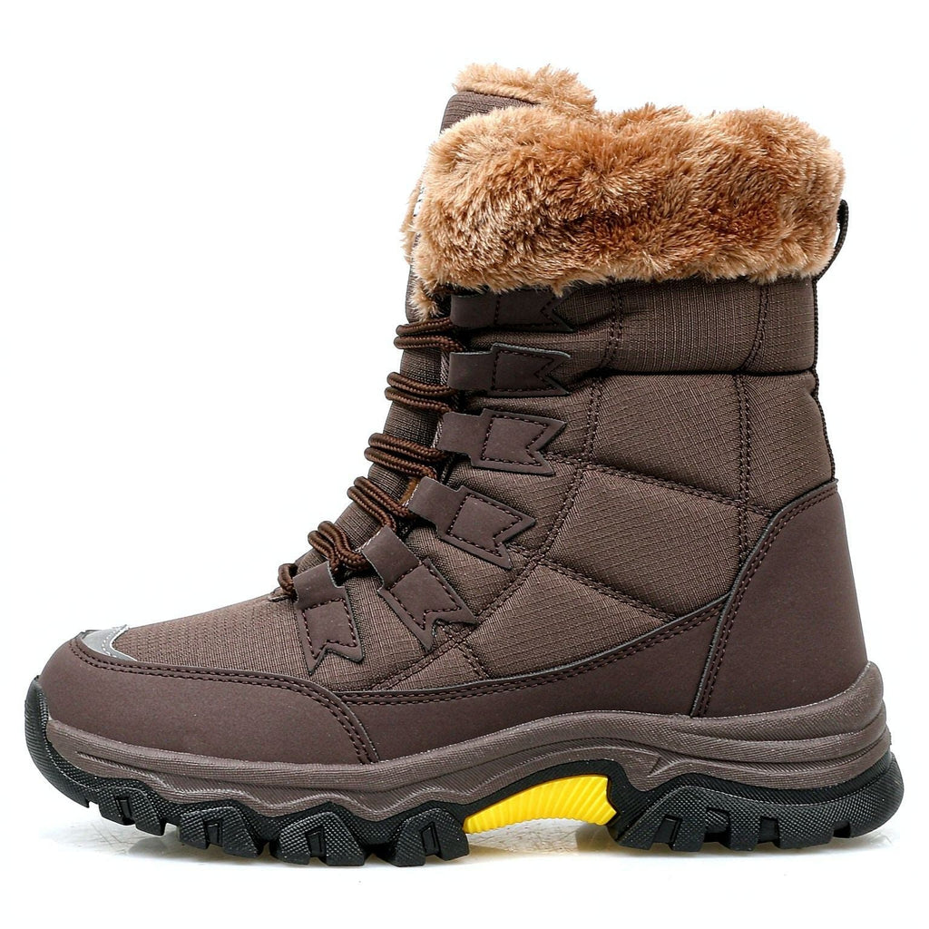 Winter Outdoor High-Top Fleece-Lined Warm Thick-Soled/ Snow Boots - New Fashionable Lightweight Cotton Boots for Women