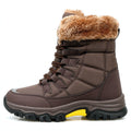 Women's Plus-Size Snow Boots for Outdoor Travel—Thick-Soled, High-Top, Fleece-Lined, Padded Cotton Mid-Calf Boots