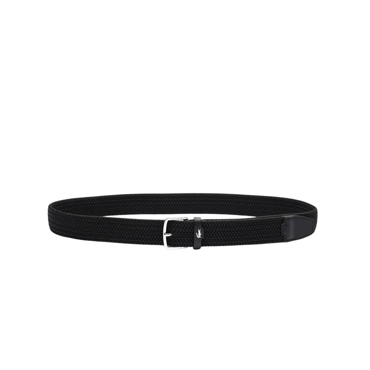 Cintura Lacoste Canvas Stretch Nero